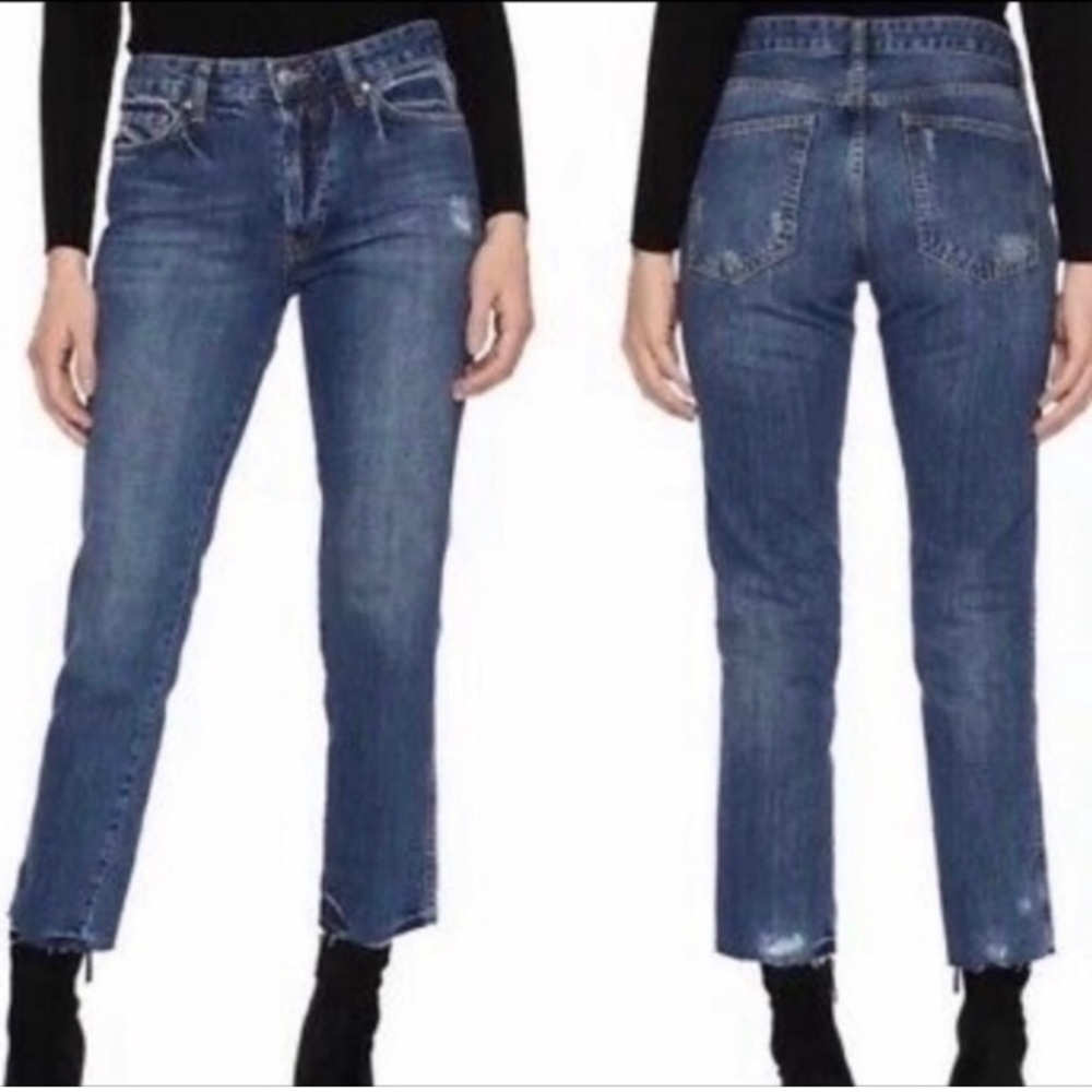 NWT Free People Distressed Button Fly Jeans Size 26